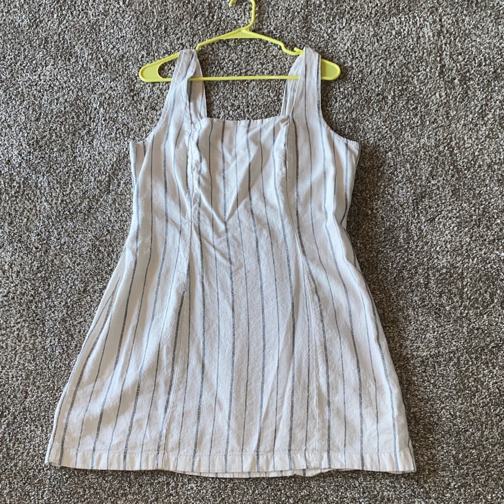 Old Navy White and Black Striped Mini Dress - Picture 3 of 4